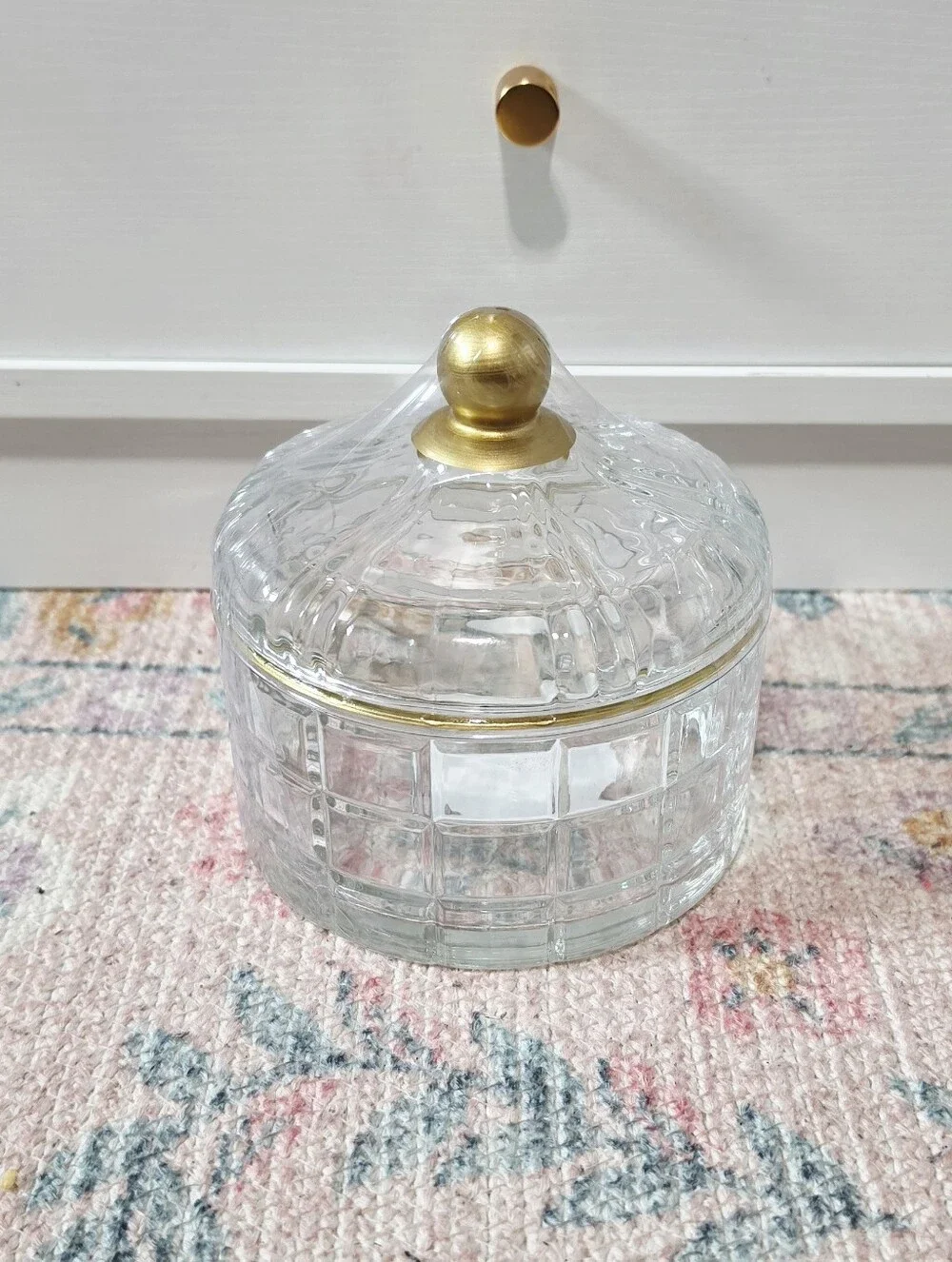 Target Bullseye Playground 2026 Glass Lidded Trinket Box - Clear
